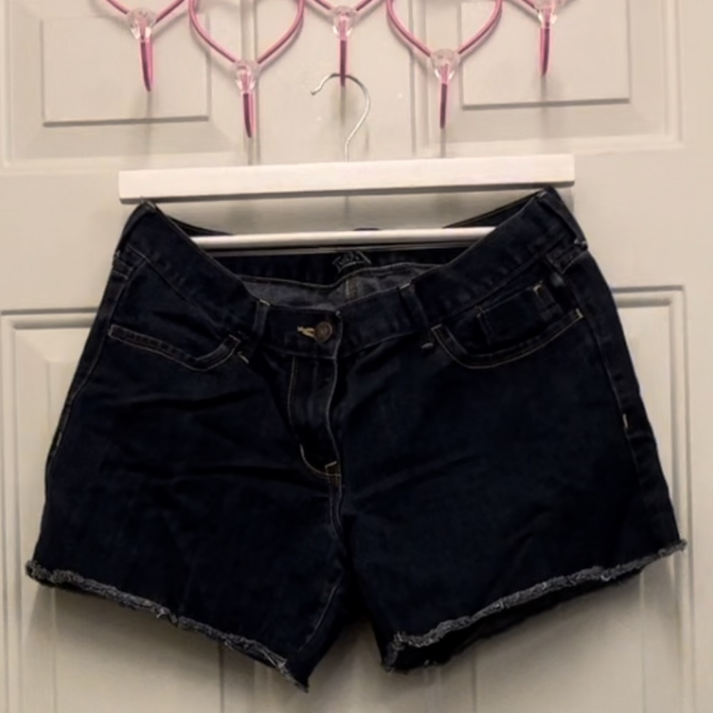 dark wash shorts